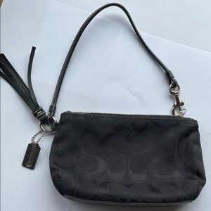 Coach Black Wristlet